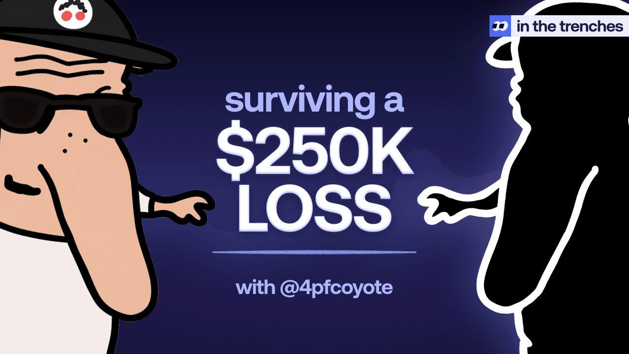 4pfCoyote Lost $250K and Rebuilt: Lessons on Tilt, Ego, and Reading the Solana Chain